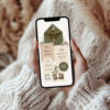 Zöld esküvői weboldal - Digitális esküvői meghívó